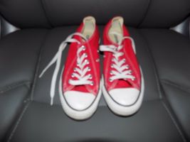 Converse All Star Low Top Chuck Taylor Ox Shoes Red Canvas Unisex - $44.10