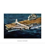 Douglas aircraft A-1 Skyraider fighter plane - US Navy Color Photograph - $5.00 CAD