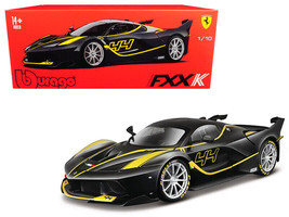 Ferrari FXX-K #44 Black with Yellow Stripes &quot;Signature Series&quot; 1/18 Diecast M... - £72.07 GBP