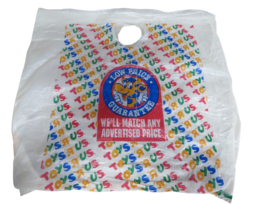 Vintage 1990s Toys R Us Large Plastic Shopping Bag 19&quot;x19&quot; Geoffrey Low ... - €12,77 EUR