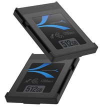 SABRENT Rocket CFX 512GB CFexpress Type B Memory Card 2 Pack, R1700MB/s W1500MB/ - £377.28 GBP