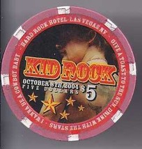 $5 Hard Rock Hotel Las Vegas Casino Chip Kid Rock 2004 - £10.35 GBP