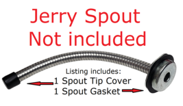 Gspllc Ribbed Original Jerry Spout Gasket + Spout Tip Cap W\ Gasket Replacements - £2.21 GBP