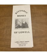 Historic Homes Of Lowell Indians Brochure Pamphlet  - $12.00