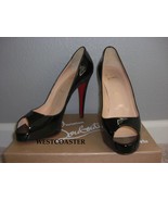 CHRISTIAN LOUBOUTIN patent Very Prive / VP *black* 40.5 NIB - $1,021.32 CAD