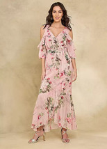 Together Blush Stampa Floreale Maxi Abito Taglie Forti UK 28(fm85-8) - £50.30 GBP