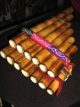 Original peruvian Pan-Pipe,flute,Zampona,Bamboo - £27.45 GBP