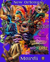 Mardi gras 3d 2025 Poster hand signed by the artist   Jaye Metcalfe - $127.71 Mardi gras 3d 2025 Poster hand signed by the artist   Jaye Metcalfe - $127.71
