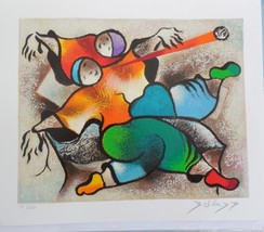 David Schluss &quot;Twist About&quot; Serigraph Hand Signed &amp; Numbered Beautiful P... - $117.81