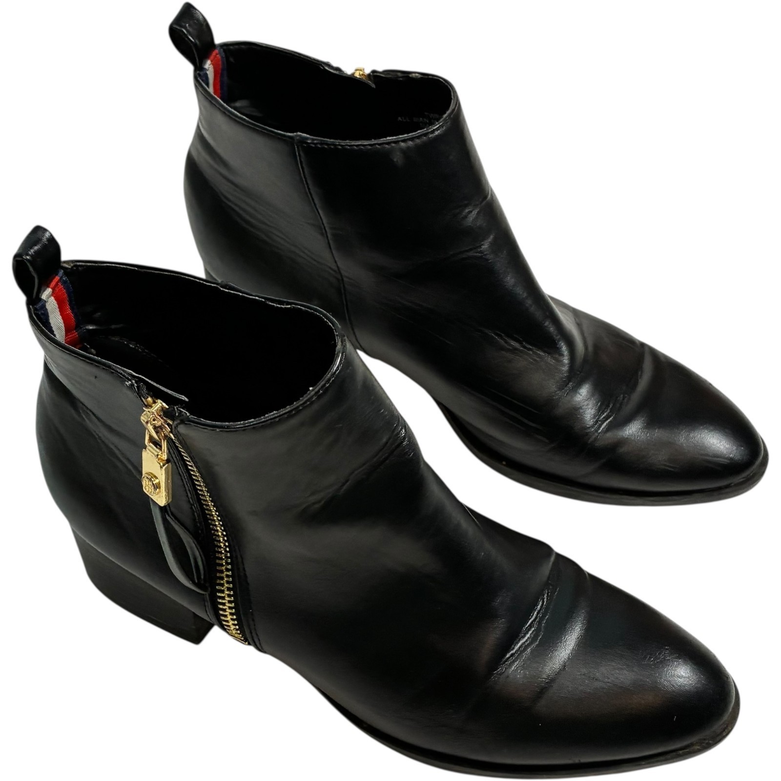 Tommy Hilfiger Reiz 2 Black Zip-up Ankle Bootie TWREIZ2-M women's size 9M Item image 2