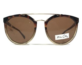 Max Cole Sunglasses MC 1495 COL 10 Brown Round Gatsby Frames with brown ... - $19.78