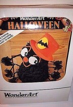 BLACK SPIDER Halloween Craft Yarn Kit Vtg 1992 NEW UNUSED WonderArt Caro... - $30.15