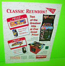 Ms Pacman Galaga FLYER Classic Reunion 2000 NOS Video Game Art Vintage Retro - £14.45 GBP