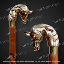 Victorian Style Walking Stick &amp; Brass Horse Head Handle Walking Stick UnisexGift - £15.75 GBP+