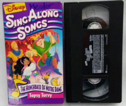 VHS Disneys Sing Along Songs The Hunchback of Notre Dame Topsy Turvy (VHS, 1996) - £10.20 GBP