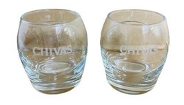 Chivas Regal Rocks Glass Pair Weighted Base Scotch Lot of 2 - $22.81