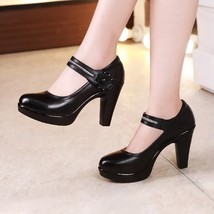 Block Heel Platform Shoes - $1,445.82 MXN
