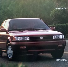 1991 Toyota COROLLA sales brochure catalog US 91 DX LE All Trac - £4.74 GBP