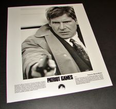 1992 Movie PATRIOT GAMES 8x10 Press Photo Harrison Ford Close Up Aiming Gun PG-1 - £9.55 GBP