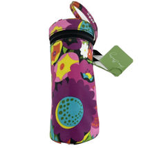 Vera Bradley Va Va Bloom Baby Bottle Caddy Bold Colors Pink Green Yellow 8x3 in. - £11.47 GBP