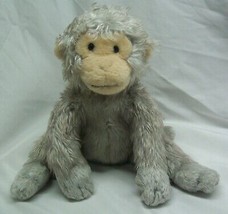 Ty 2006 Beanie Buddy Fuzzy Gray Monkey 8&quot; Plush Stuffed Animal Toy - £15.69 GBP