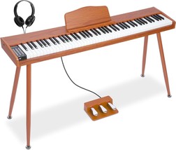 88 Key Digital Piano For Beginner, Full-Size Electric Keyboard With, Stand - £174.87 GBP