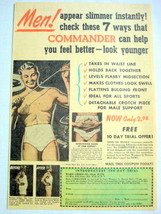 1952 Commander Ad Ward Green Appear Slimmer - £6.42 GBP