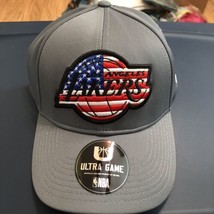 NBA Los Angeles Lakers Hat OSFA | Gray | American Flag Logo USA Ultra Game - £18.69 GBP