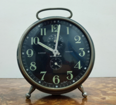 VTG Wehrle Guardian Repeater Table Clock Germany Mechanic Alarm Clock - £49.84 GBP