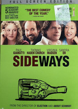 Sideways (DVD, 2005. Full Screen) Paul Giamatti,  Thomas Haden Church - £7.80 GBP
