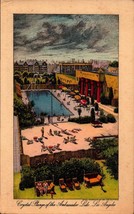 Postcard Crystal Plunge of the Ambassador Lido in Los Angeles, California-bk43 - £6.79 GBP