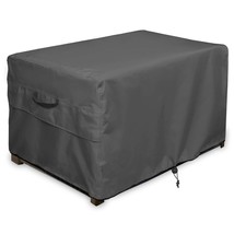Patio Deck Box Storage Bench Cover - Waterproof Outdoor Rectangular Fire Pit Tab - £45.83 GBP