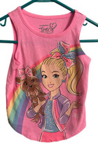 JoJo Siwa Tank Top  Girls Size XS  Pink Graphic  Rainbow Puppy Dog - £4.06 GBP