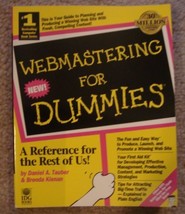 Webmastering for Dummies Tauber Kienan Paperback 1997 - £7.86 GBP