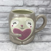Holiday Home 3D Sloth Mug Cup Pink Heart Love Wins Valentines Marriage - $13.21