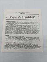 Pirates! IBM PC Dos Captains Broadsheet Manual - £10.09 GBP