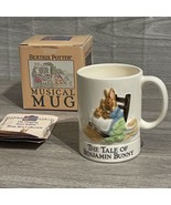 Beatrix Potter Peter Rabbit Musical Mug Vintage 80s Benjamin Bunny Box S... - £14.46 GBP