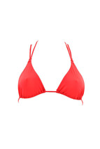 Agent Provocateur Womens Bikini Top Classical Red Solid Red Size S - £68.67 GBP