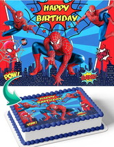Spider Man Web HG Edible Image Cake Topper Personalized Birthday Sheet D... - €12,92 EUR