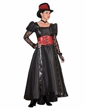 Deluxe Steampunk Siren Costume- Theatrical Quality (Large, T1306 Midnight Black  - £239.79 GBP+