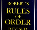 Robert&#39;s Rules of Order by Henry M. Robert / 1971 Trade Paperback - $1.13