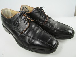 Bugatti  Softline Leather  Formal Black Dress Shoes Mens size US 9 - £27.91 GBP