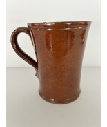 Vintage American Redware Drinking Vessel 1970 North Carolina 5&quot; tall. - $468.48 MXN