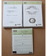 STAMPIN&#39; UP!  APOTHECARY ART  1 &amp;2 RUBBER STAMP SETS &amp; FRAMELITS - £21.23 GBP