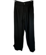 Bar Iii Petite High-Waist Twill Women’s Wide-Leg Pants Color Black Size ... - £15.96 GBP
