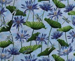 Cotton Dragonflies Waterlily Pool Dragonfly Dance Fabric by the Yard D65... - £9.59 GBP