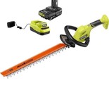 RYOBI ONE+ 18V 22&quot; Lithium-Ion Cordless Hedge Trimmer w/ 2.0 Ah Battery,... - £99.14 GBP