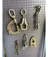 6pc Auto Body Frame Machine Pulling Puller Chain &amp; Clamps Set w/ Hooks - $211.26 CAD