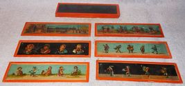 Antique German Glass Magic Lantern Viewer Slides Original Lot of Twelve Slides - £55.91 GBP