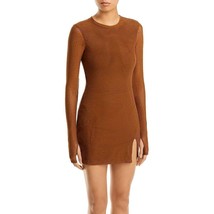 AFRM Women&#39;s Lasso Rhinestone Mini Dress Brown M B4HP $108 - $29.95